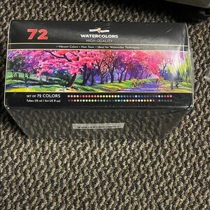 Watercolor Paint Set  - 72 Watercolor Tubes, 0.4 US fl oz